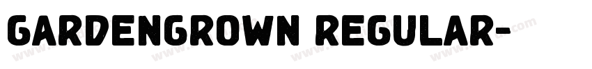 GARDENGROWN REGULAR字体转换 GARDENGROWN REGULAR字体转换